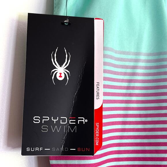 NWT Spyder UV Protection Lined Swim Shorts - Picture 4 of 9